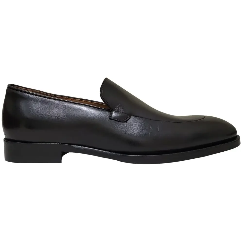 Bruno Magli Men Pertini Slip On Loafers Size US 9M Black Leather